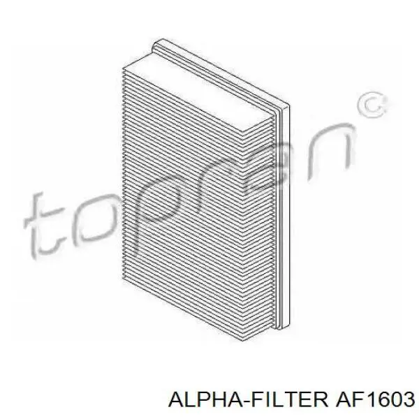 AF1603 Alpha Filter Повітряний фільтр двигуна