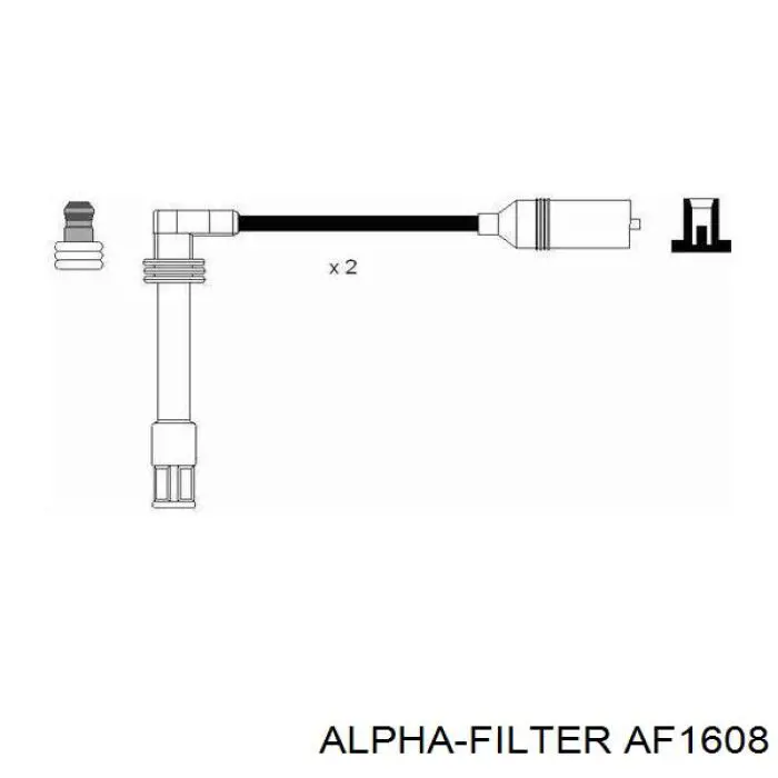 Елемент повітряного фільтра Alpha Filter AF1608 ціна, від 3.70 USD