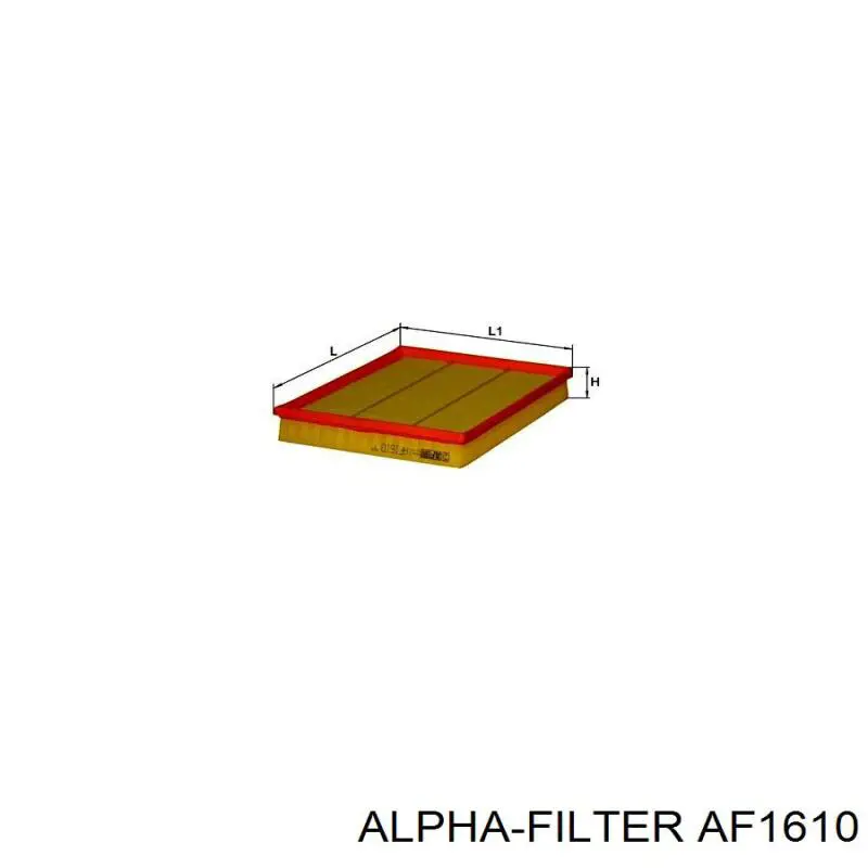 Фільтр повітряний AF1610 Alpha-filter