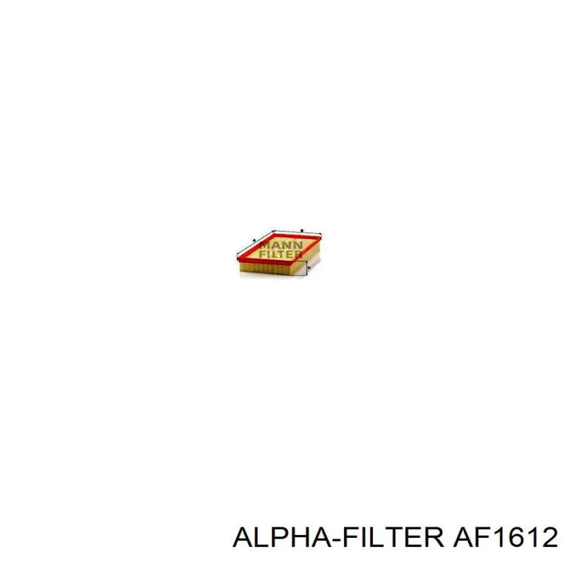 Елемент повітряного фільтра Alpha Filter AF1612 ціна, від 4.06 USD