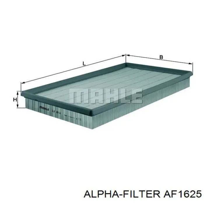 Фільтр повітряний AF1625 Alpha-filter