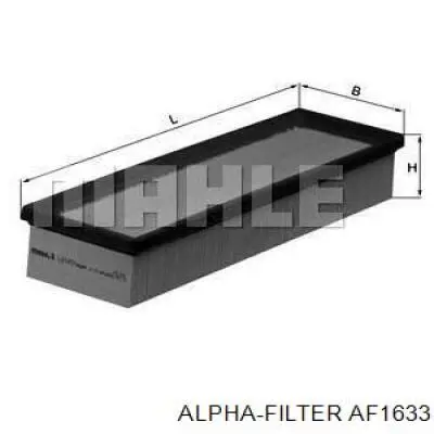 AF1633 Alpha Filter Повітряний фільтр двигуна