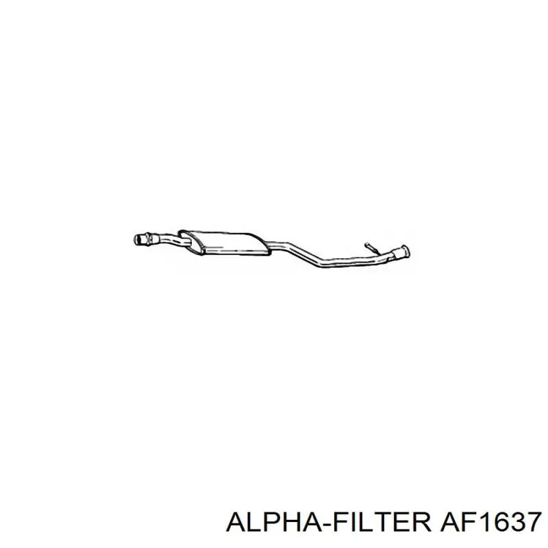 Купити AF1637 Alpha Filter Автомобільний фільтр повітря