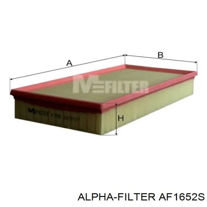 Елемент повітряного фільтра Alpha Filter AF1652S ціна, від 5.59 USD