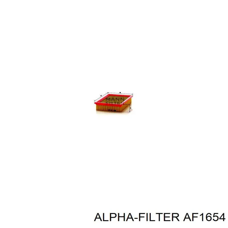 AF1654 Alpha Filter Повітряний фільтр двигуна