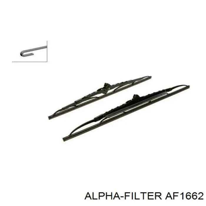 Фільтр повітряний Alpha Filter AF1662