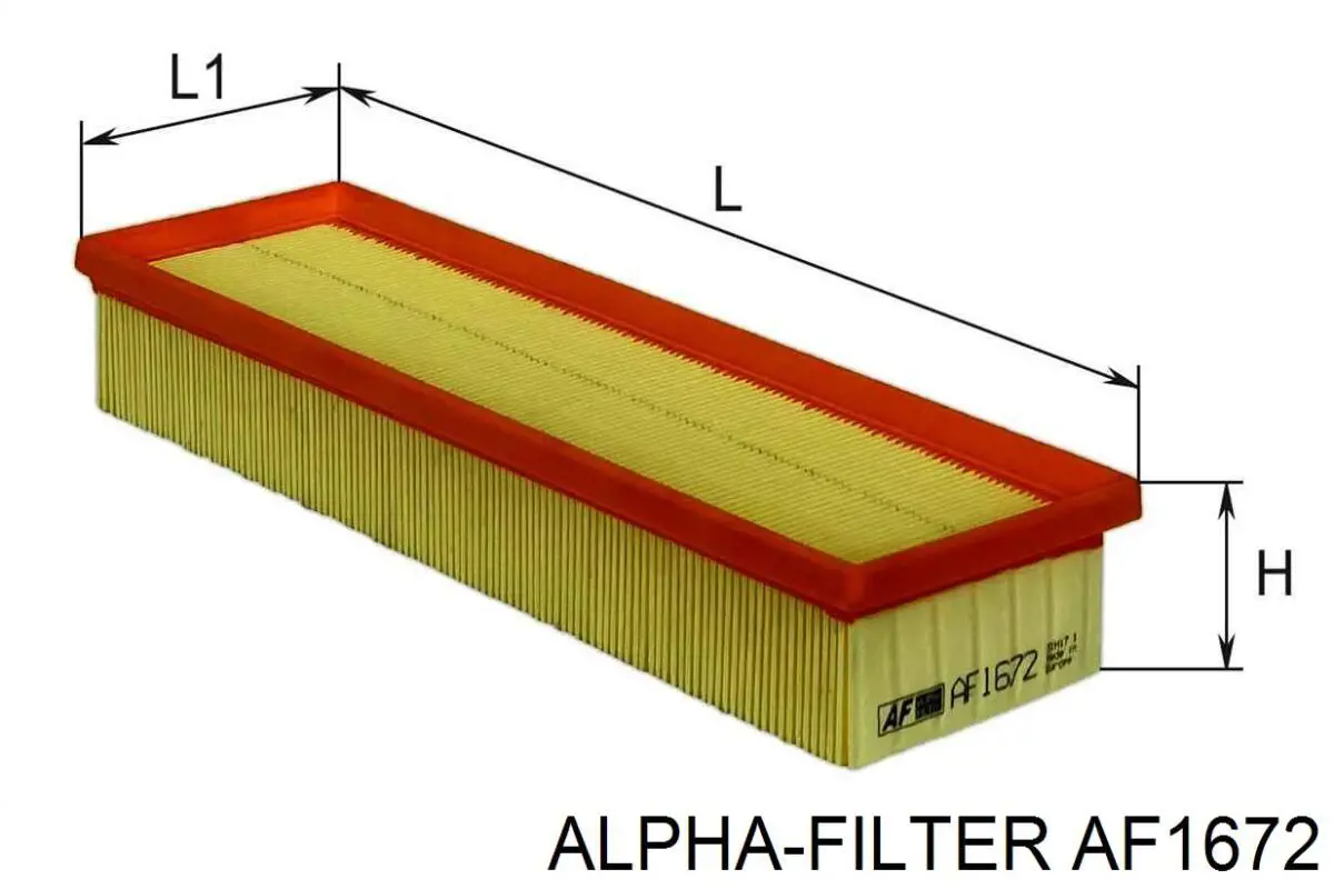 Купити AF1672 Alpha Filter Автомобільний фільтр повітря