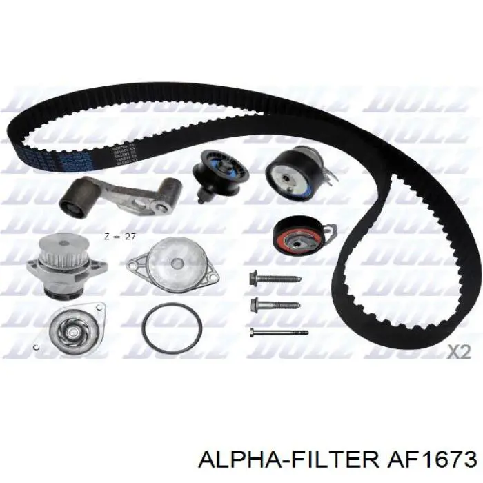 AF1673 Alpha Filter Повітряний фільтр двигуна