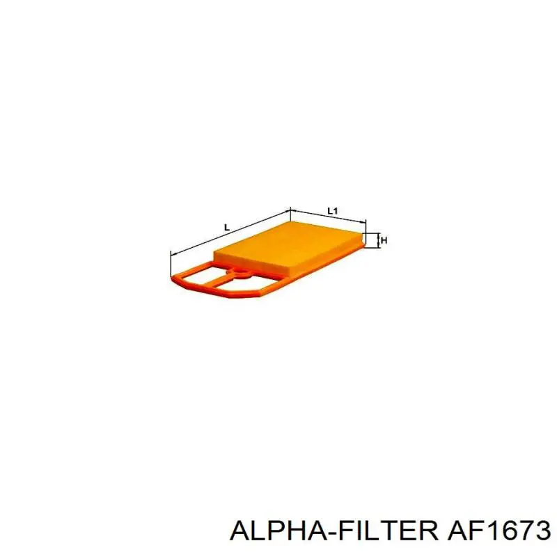 Фільтр повітряний AF1673 Alpha-filter