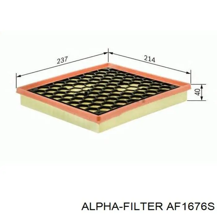 Купити AF1676S Alpha Filter Автомобільний фільтр повітря