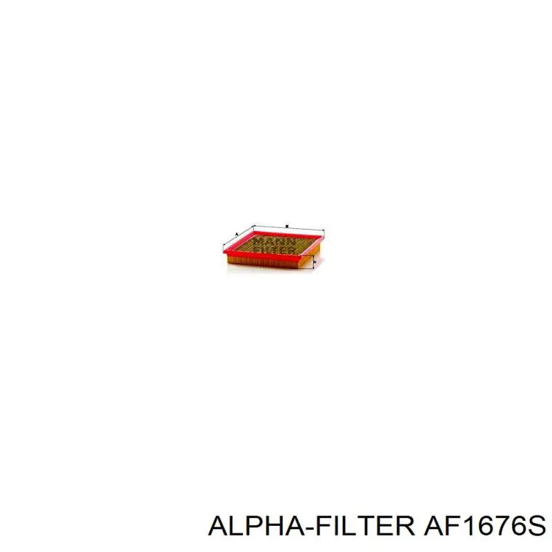 Елемент повітряного фільтра Alpha Filter AF1676S ціна, від 4.22 USD