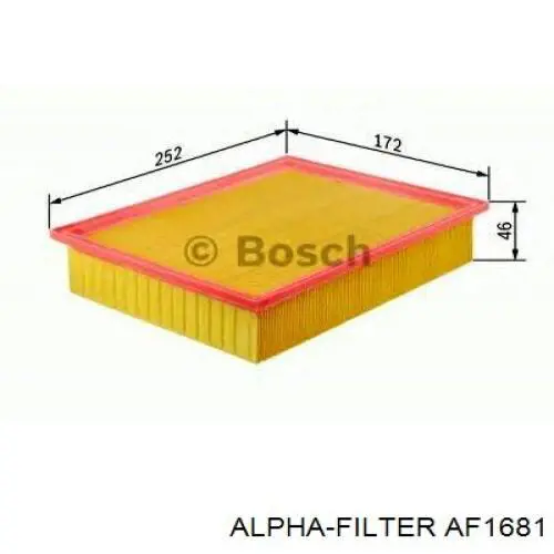 AF1681 Alpha-filter фільтр повітряний