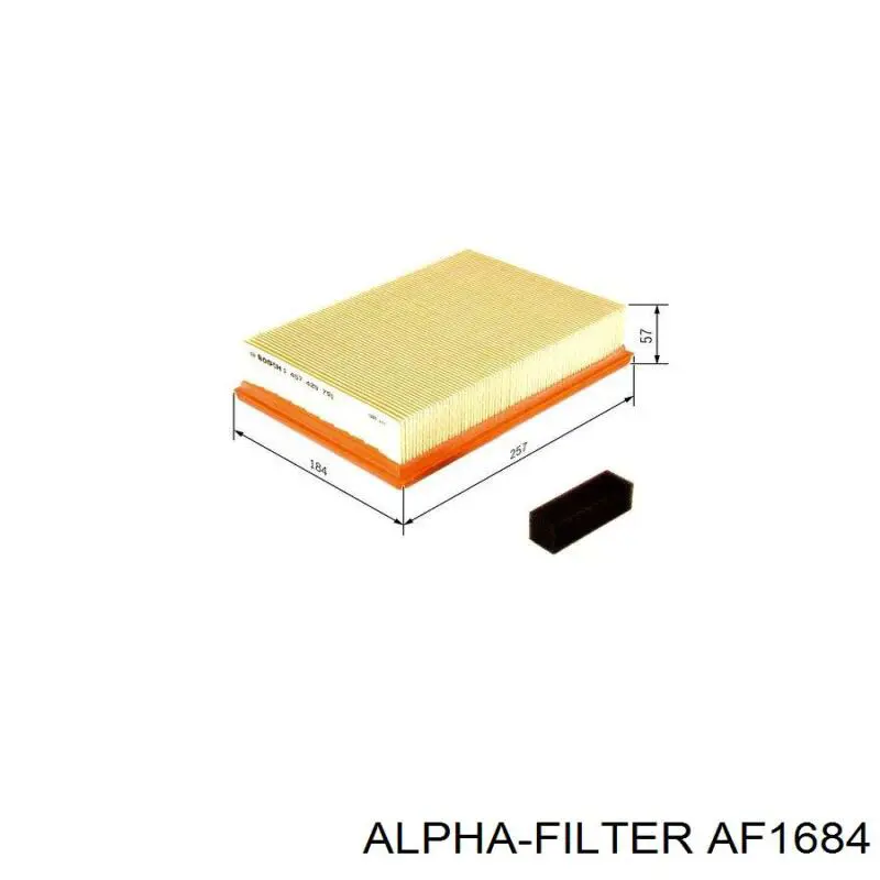 Елемент повітряного фільтра Alpha Filter AF1684 ціна, від 4.01 USD