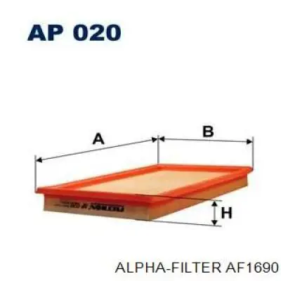 Повітряний фільтр AF1690 Alpha Filter