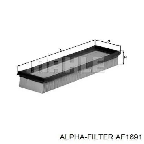 Купити AF1691 Alpha Filter Автомобільний фільтр повітря