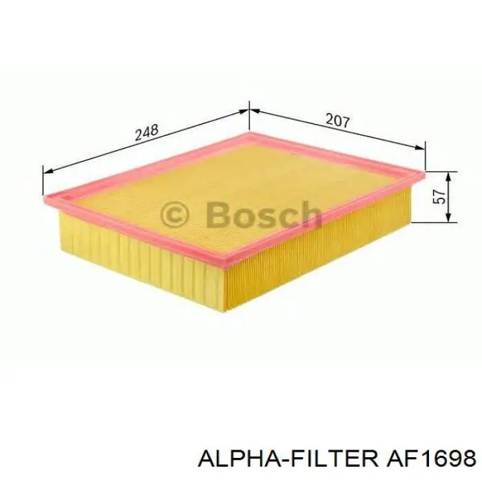AF1698 Alpha-filter фільтр повітряний