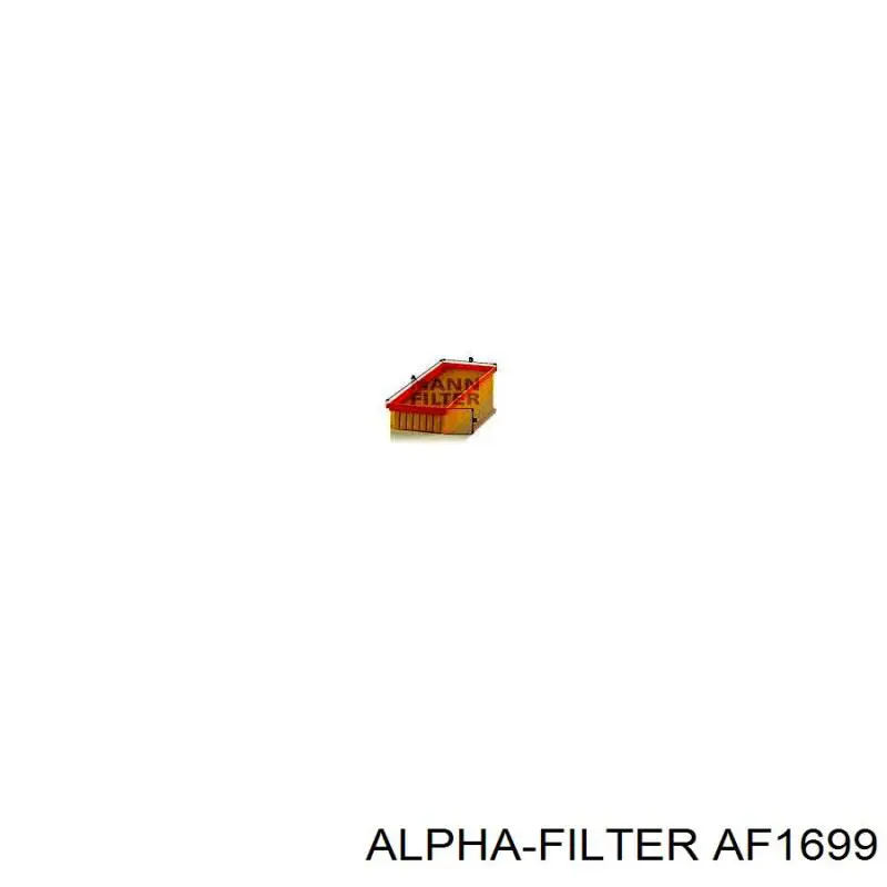 Фільтр повітряний AF1699 Alpha-filter