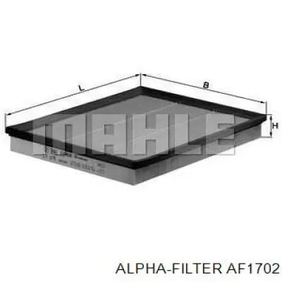 Повітряний фільтр AF1702 Alpha-filter