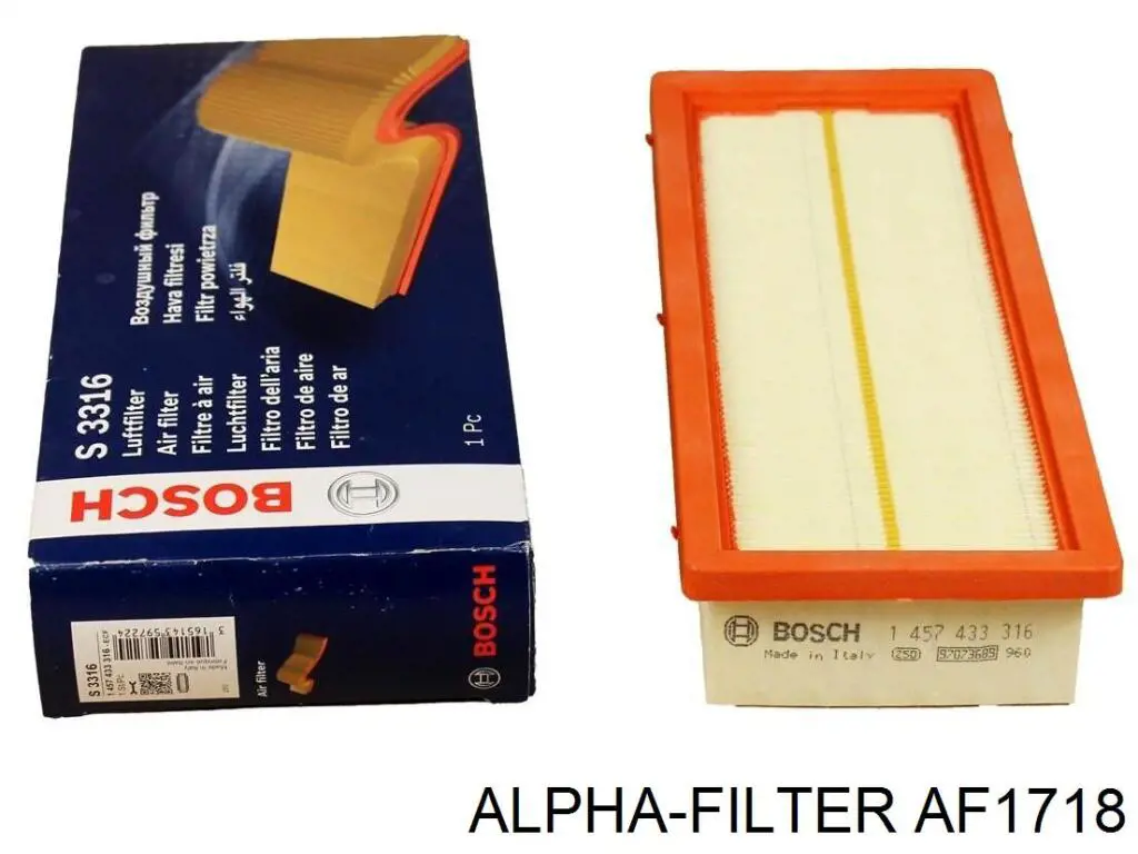 Повітряний фільтр AF1718 Alpha Filter