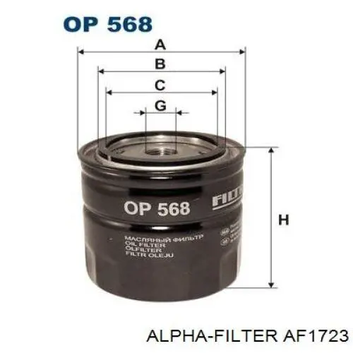 Елемент повітряного фільтра Alpha Filter AF1723 ціна, від 7.00 USD