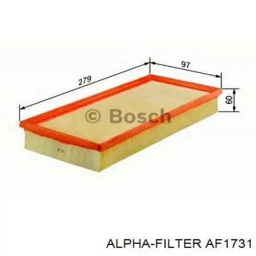 AF1731 Alpha Filter Повітряний фільтр двигуна