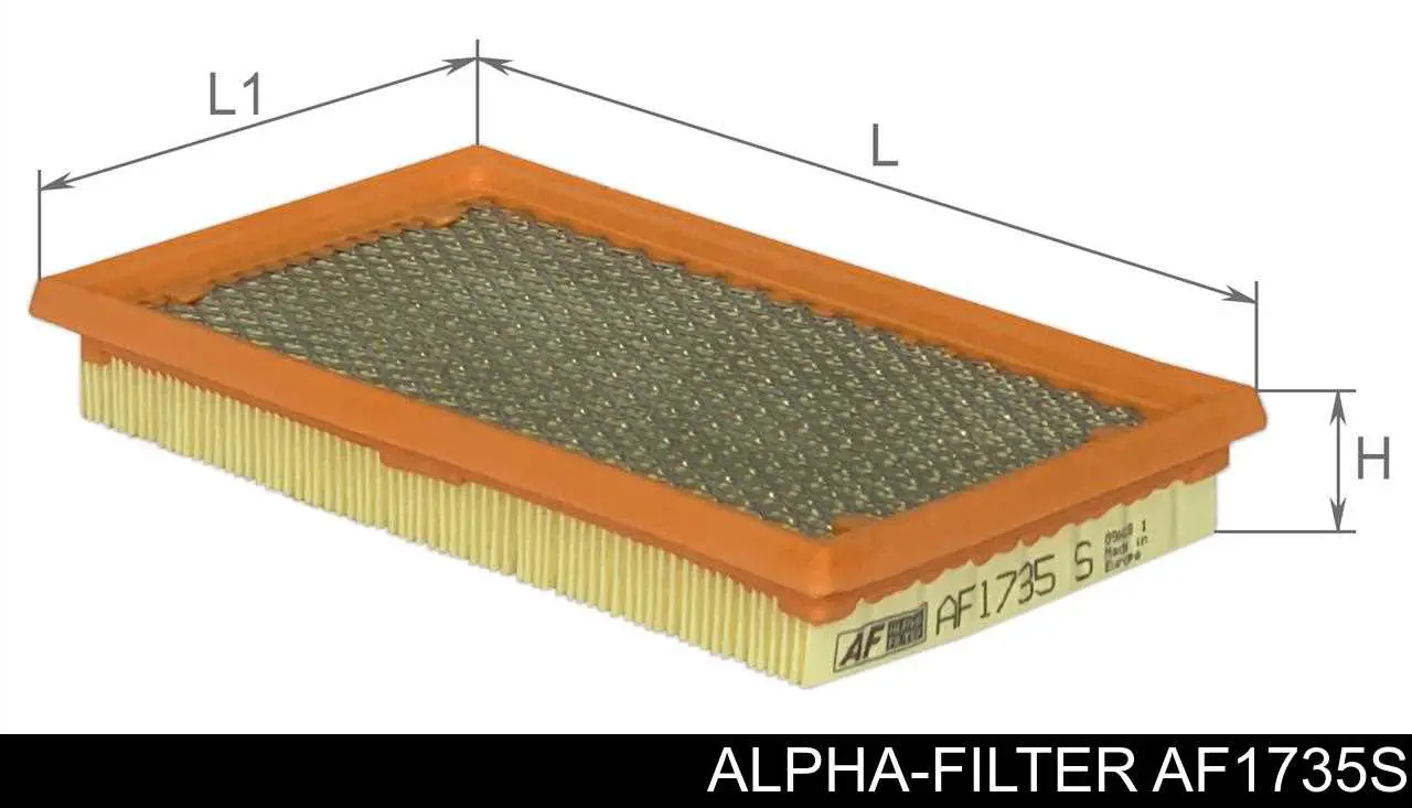 AF1735S Alpha Filter Повітряний фільтр двигуна