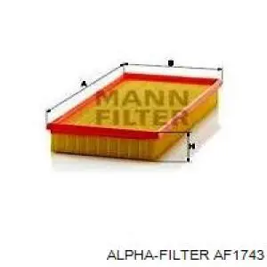 Елемент повітряного фільтра Alpha Filter AF1743 ціна, від 4.01 USD
