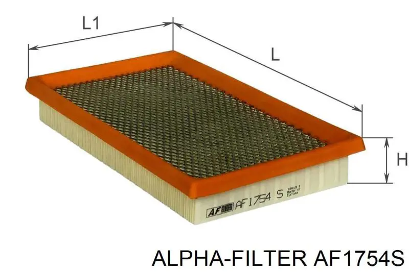 Повітряний фільтр AF1754S Alpha Filter