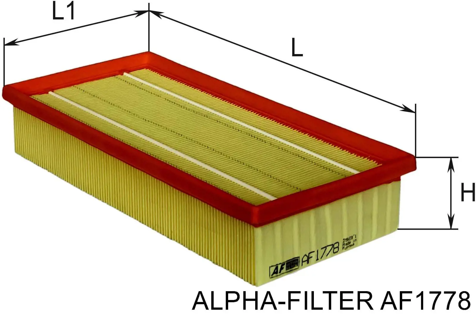 Повітряний фільтр AF1778 Alpha Filter
