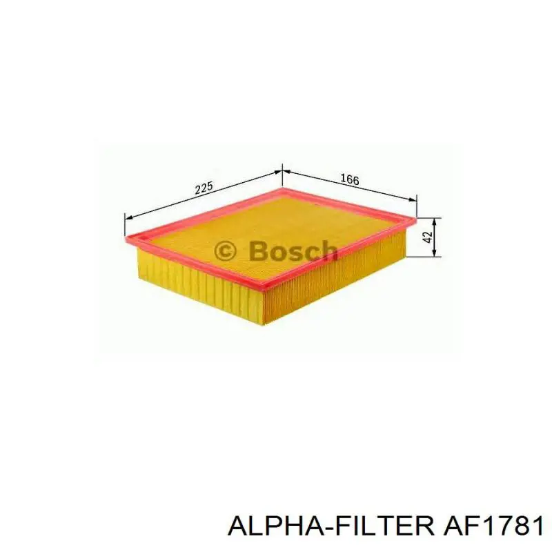 Повітряний фільтр AF1781 Alpha Filter