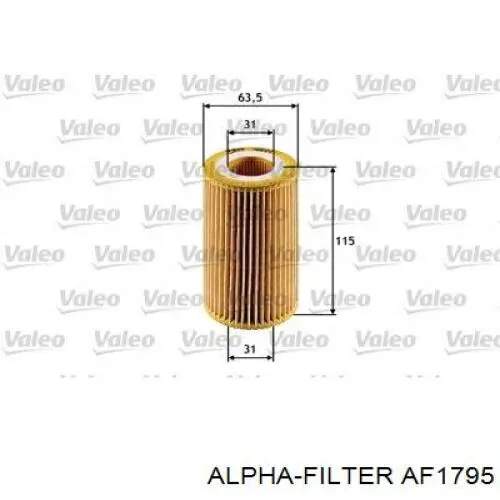 Елемент повітряного фільтра Alpha Filter AF1795 ціна, від 4.16 USD
