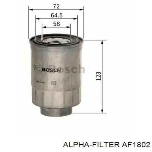 Повітряний фільтр AF1802 Alpha Filter