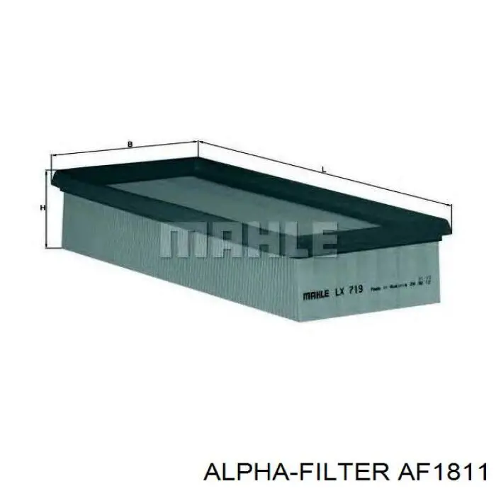 Елемент повітряного фільтра Alpha Filter AF1811 ціна, від 3.57 USD
