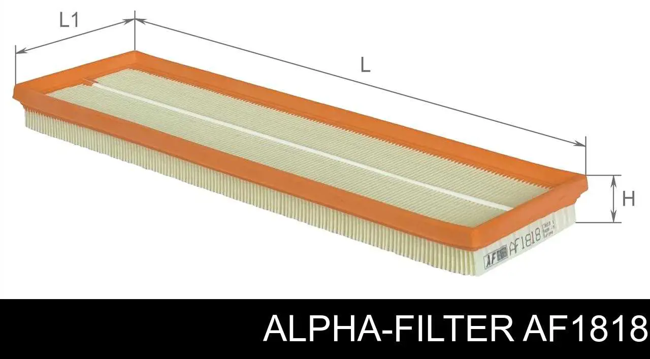 AF1818 Alpha Filter Повітряний фільтр двигуна