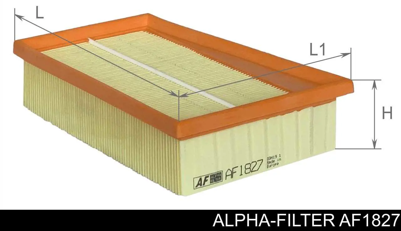 Повітряний фільтр AF1827 Alpha Filter