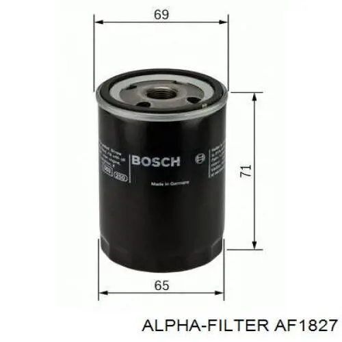 Купити AF1827 Alpha Filter Автомобільний фільтр повітря