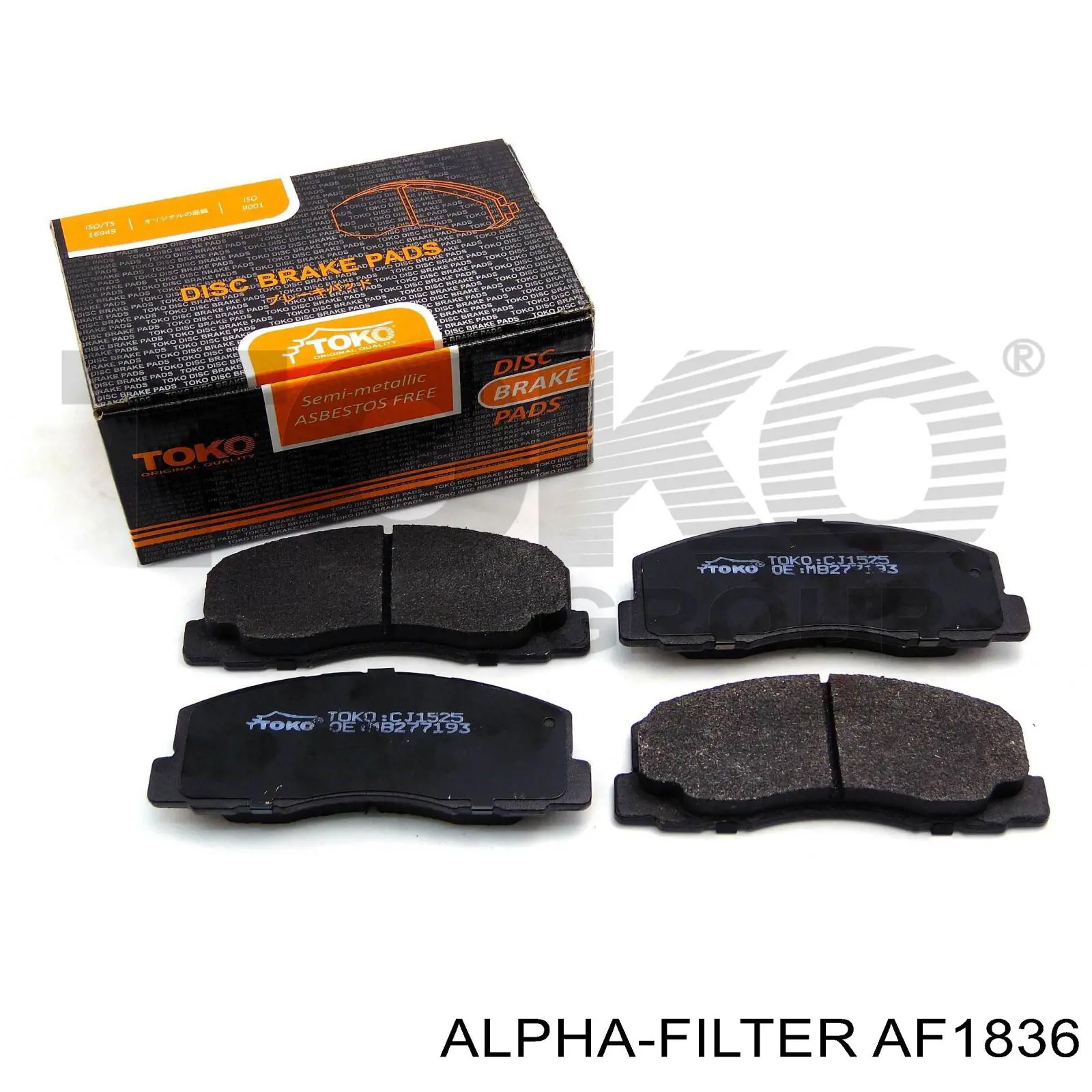 AF1836 Alpha Filter Повітряний фільтр двигуна