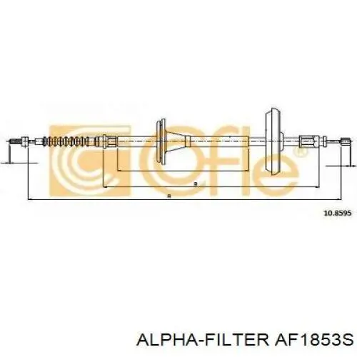 Повітряний фільтр AF1853S Alpha Filter
