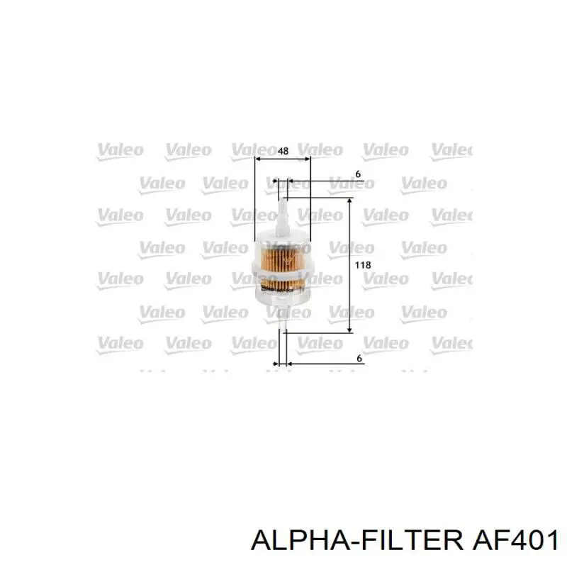 Фільтр паливний AF401 Alpha-filter