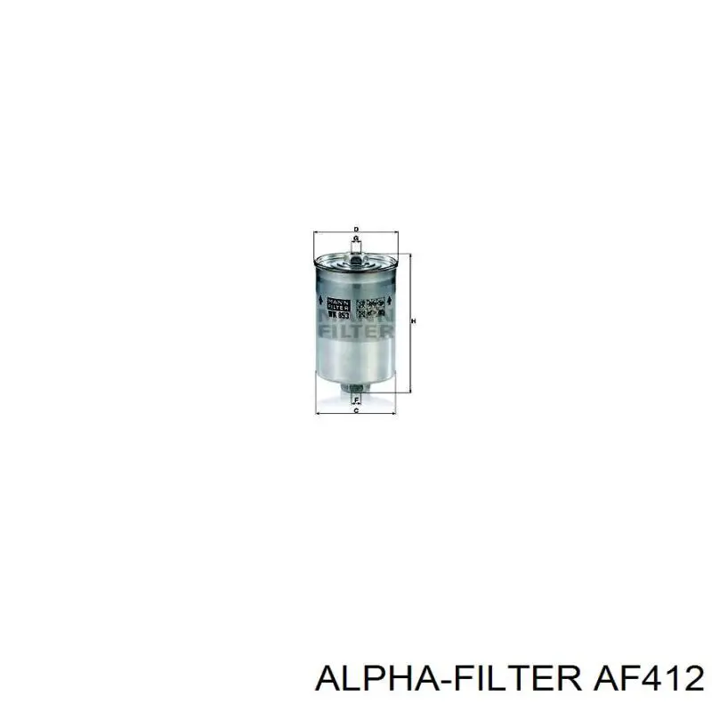 Паливний фільтр AF412 Alpha Filter