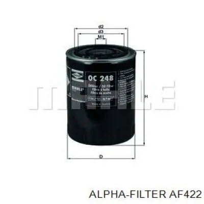 Купити AF422 Alpha Filter Фільтр-відстійник палива грубої очистки