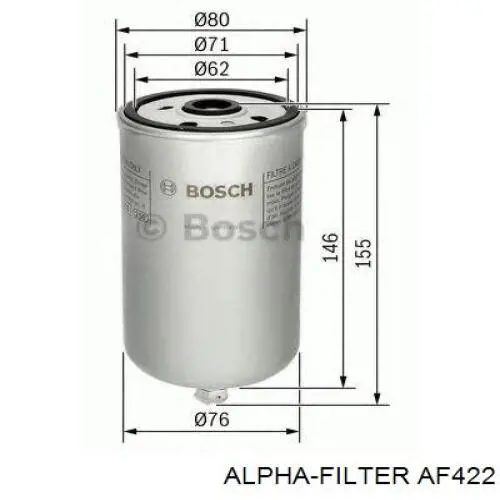 AF422 Alpha Filter Фільтр палива