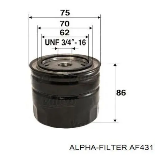  AF431 Alpha Filter