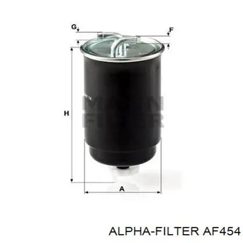 AF454 Alpha-filter фільтр паливний