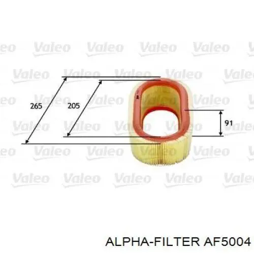 AF5004 Alpha Filter Внутрішньосалонний фільтр