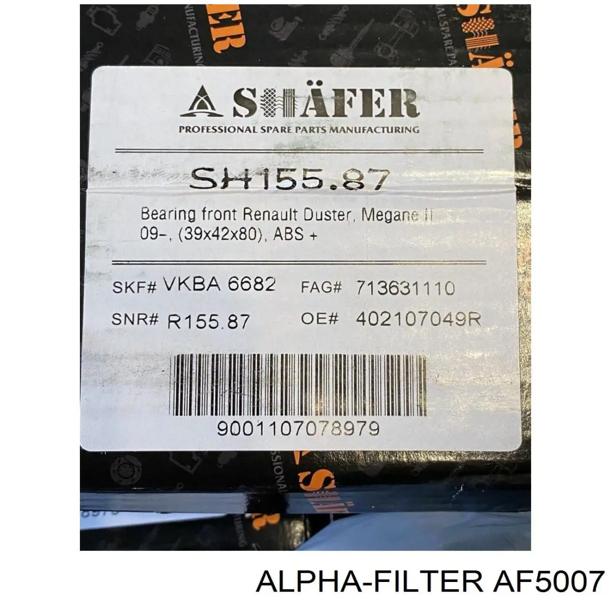 Купити AF5007 Alpha Filter Фільтр салону вугільний