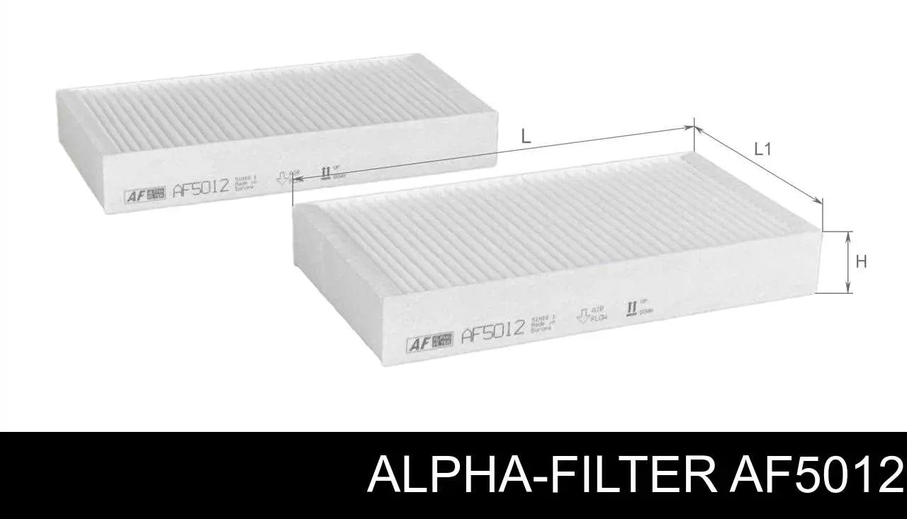 Купити AF5012 Alpha Filter Фільтр салону вугільний
