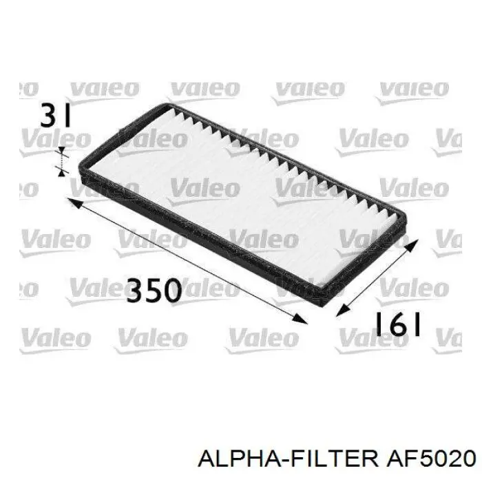 Фільтр салону AF5020 Alpha-filter