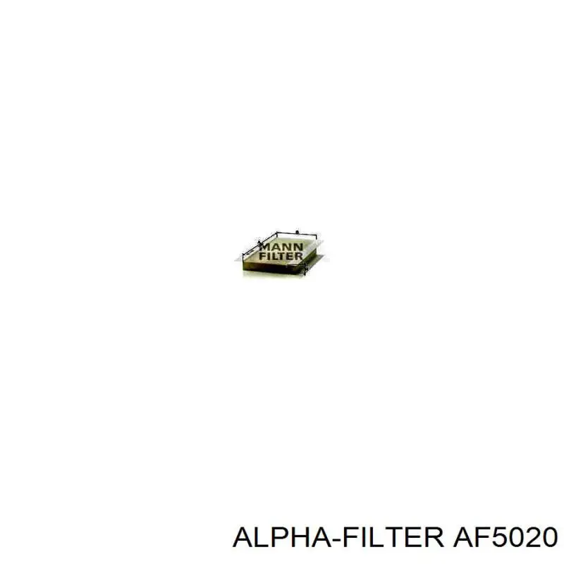 Повітряний фільтр салону Alpha Filter AF5020