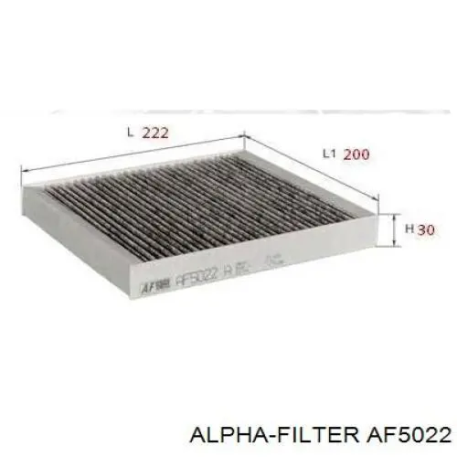 Фільтр салону AF5022 Alpha Filter